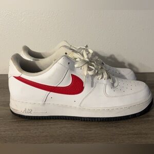 Nike Air Force 1 White Red Blue